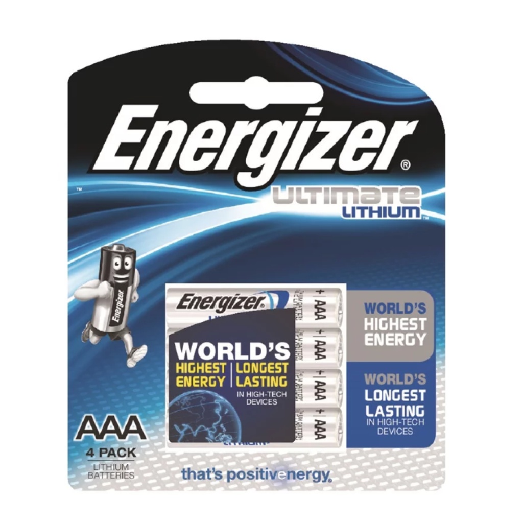 Energizer Lithium AAA Batteries 4 Pack - Ausbatteries